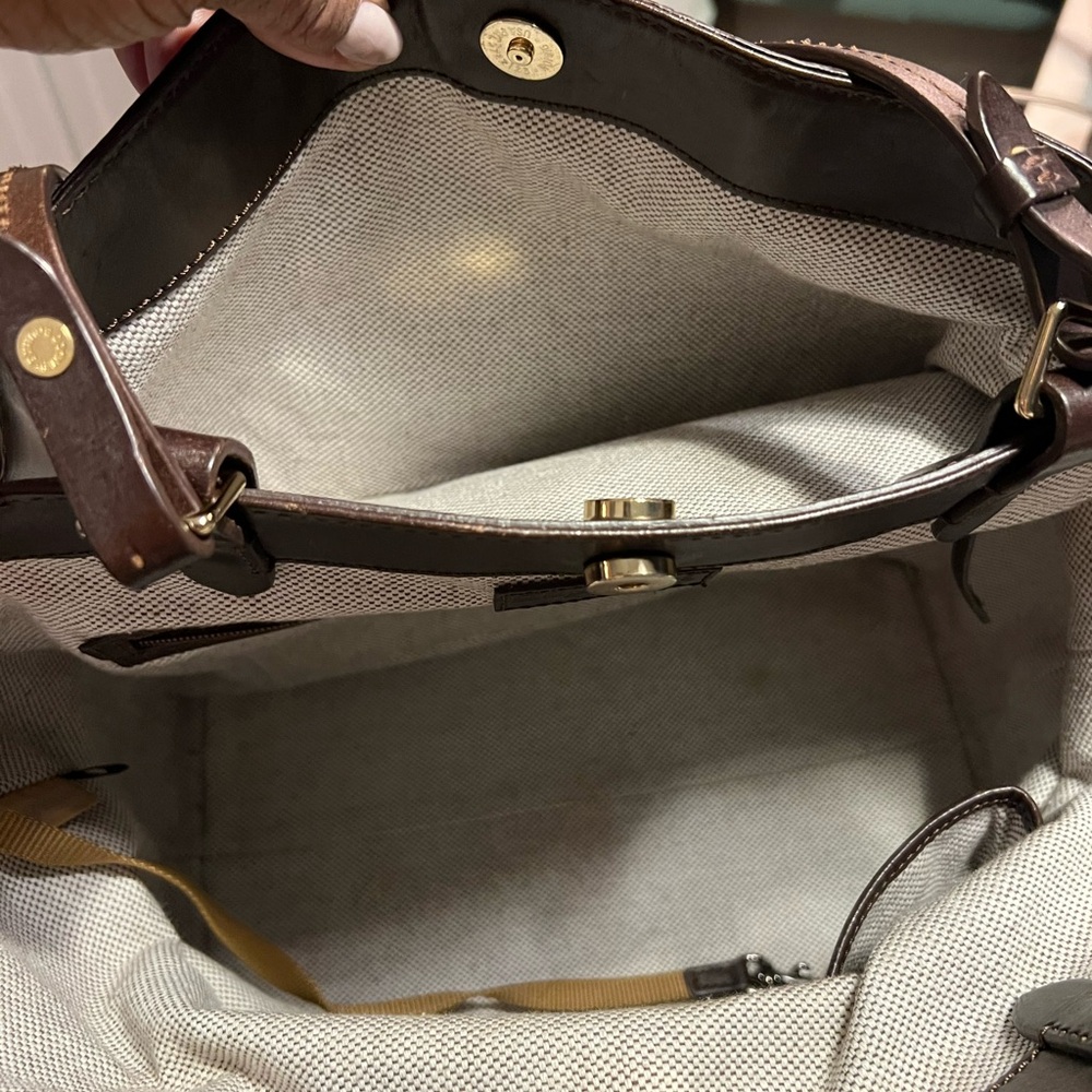 Dooney & Bourke City Python Embossed Snakeskin Leather Handbag - Picture 13 of 14